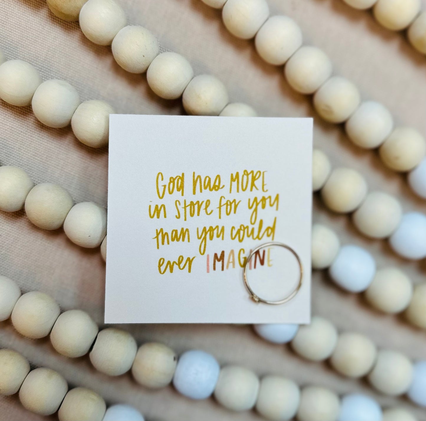 He has a perfect plan for you: Ring