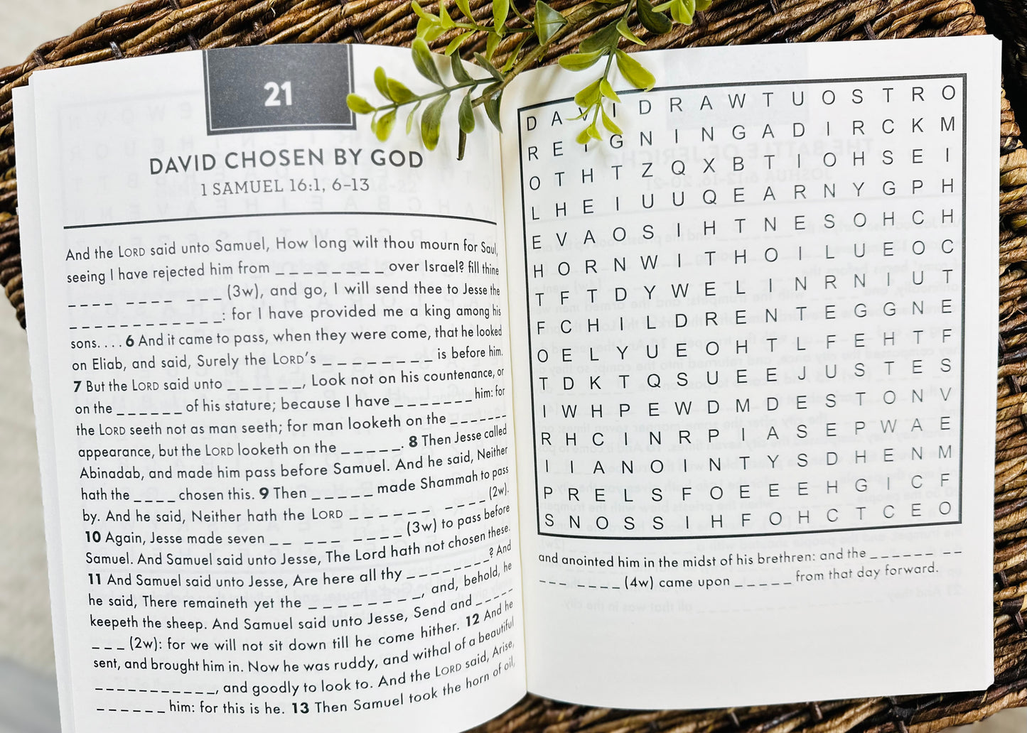 Bible Memory Word Search Large Print