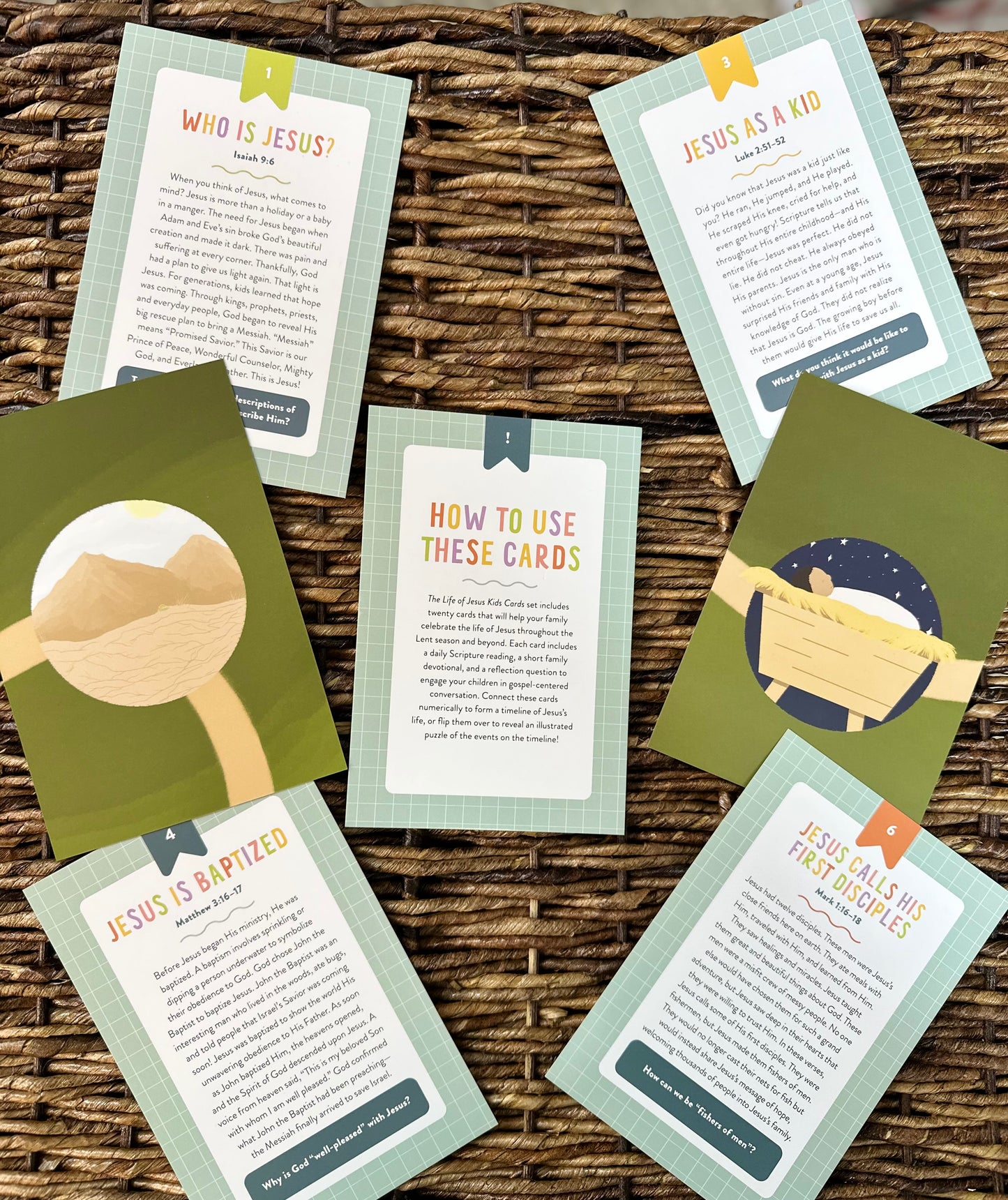 Life of Jesus Kids Cards Set