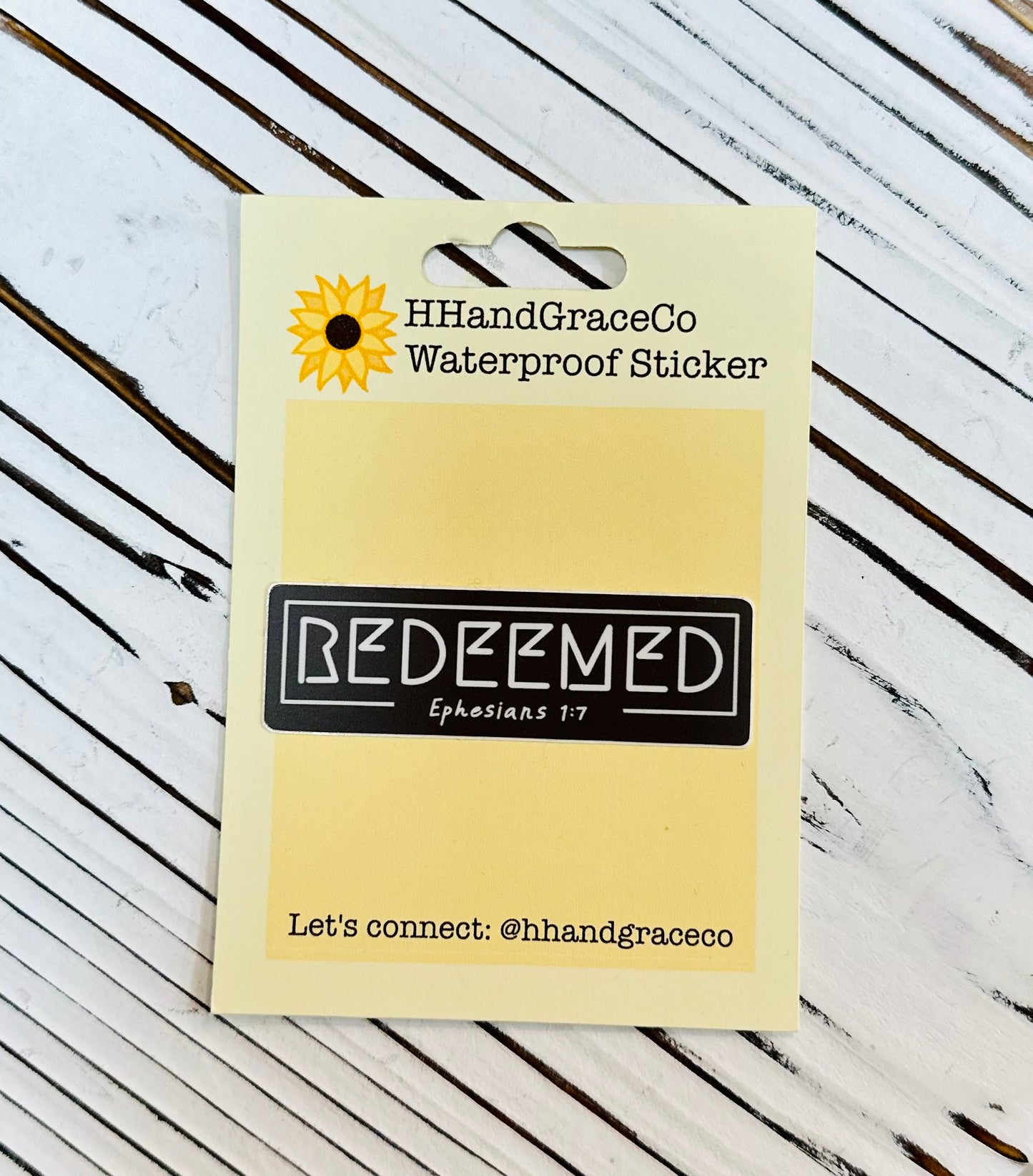 Sticker-Redeemed Waterproof