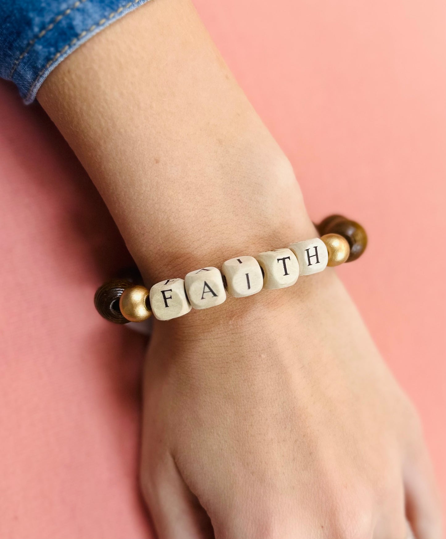 Chunky wooden assorted bracelets