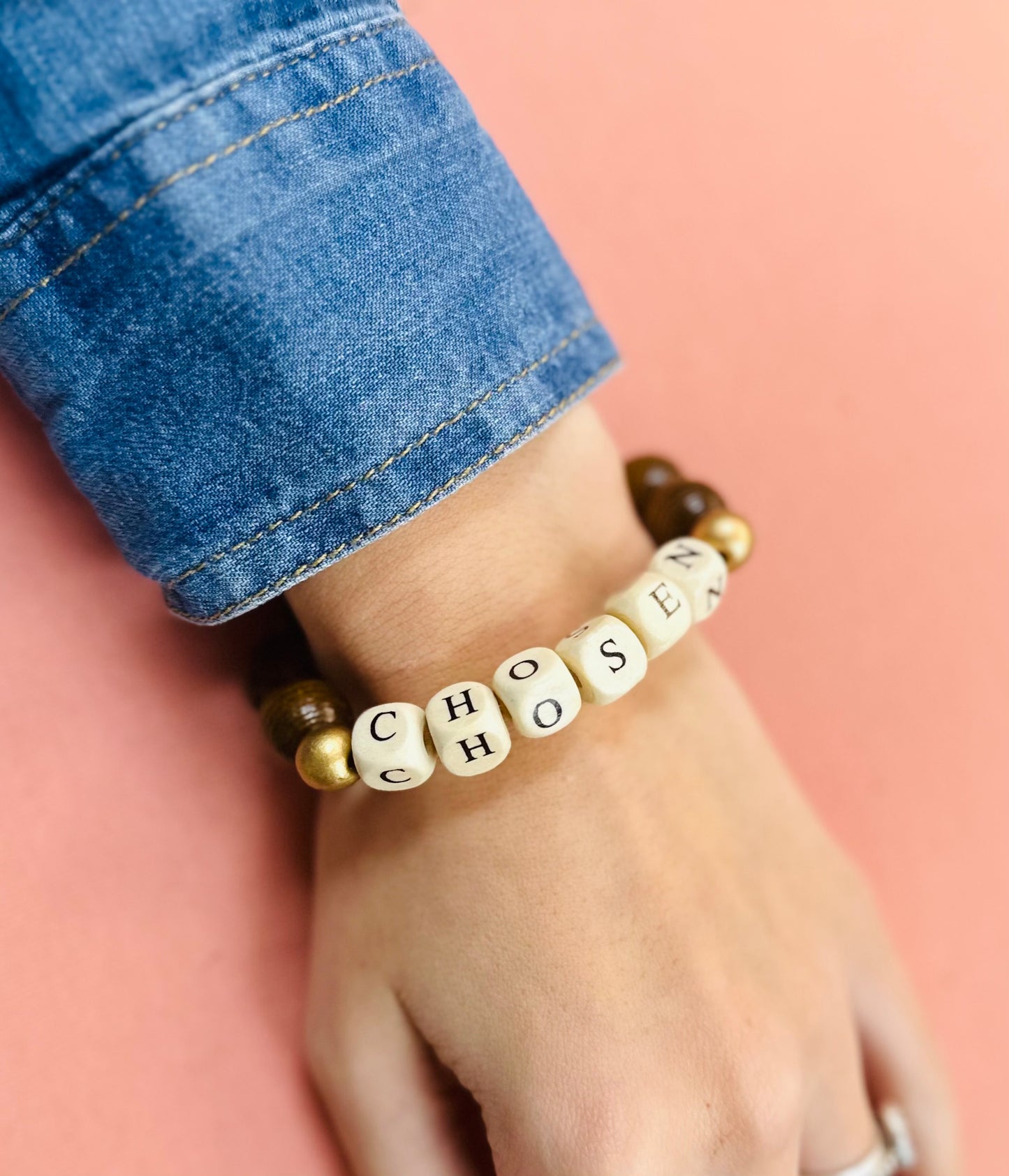 Chunky wooden assorted bracelets