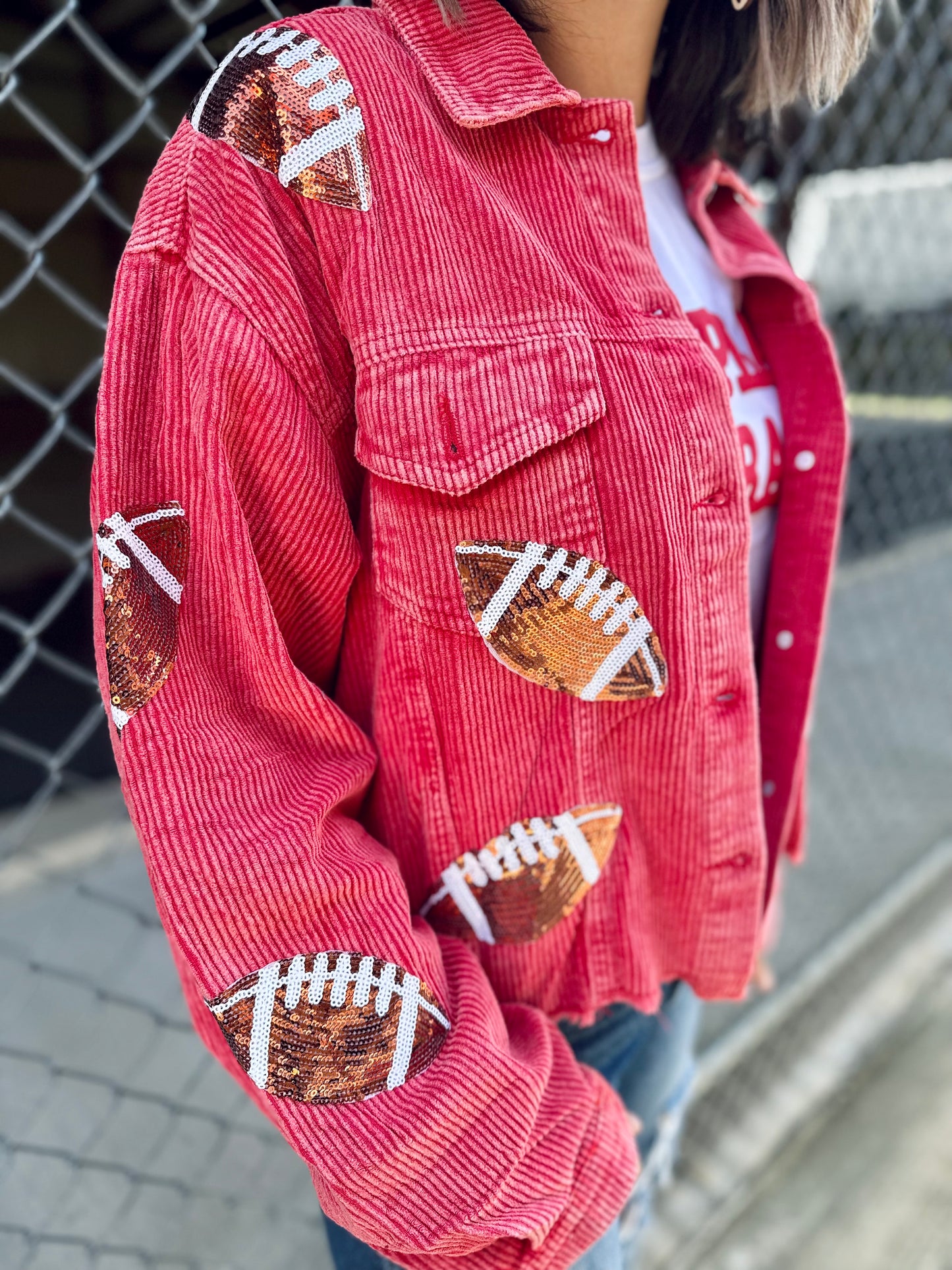 Football Corduroy Jacket (color choices)
