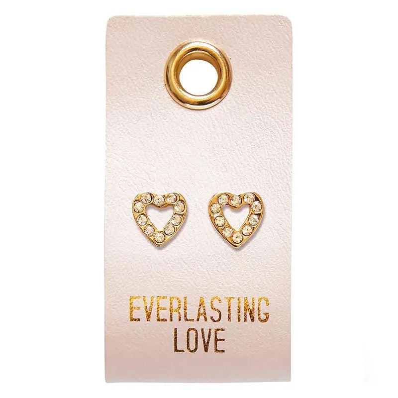 Stud Earrings-Everlasting Heart
