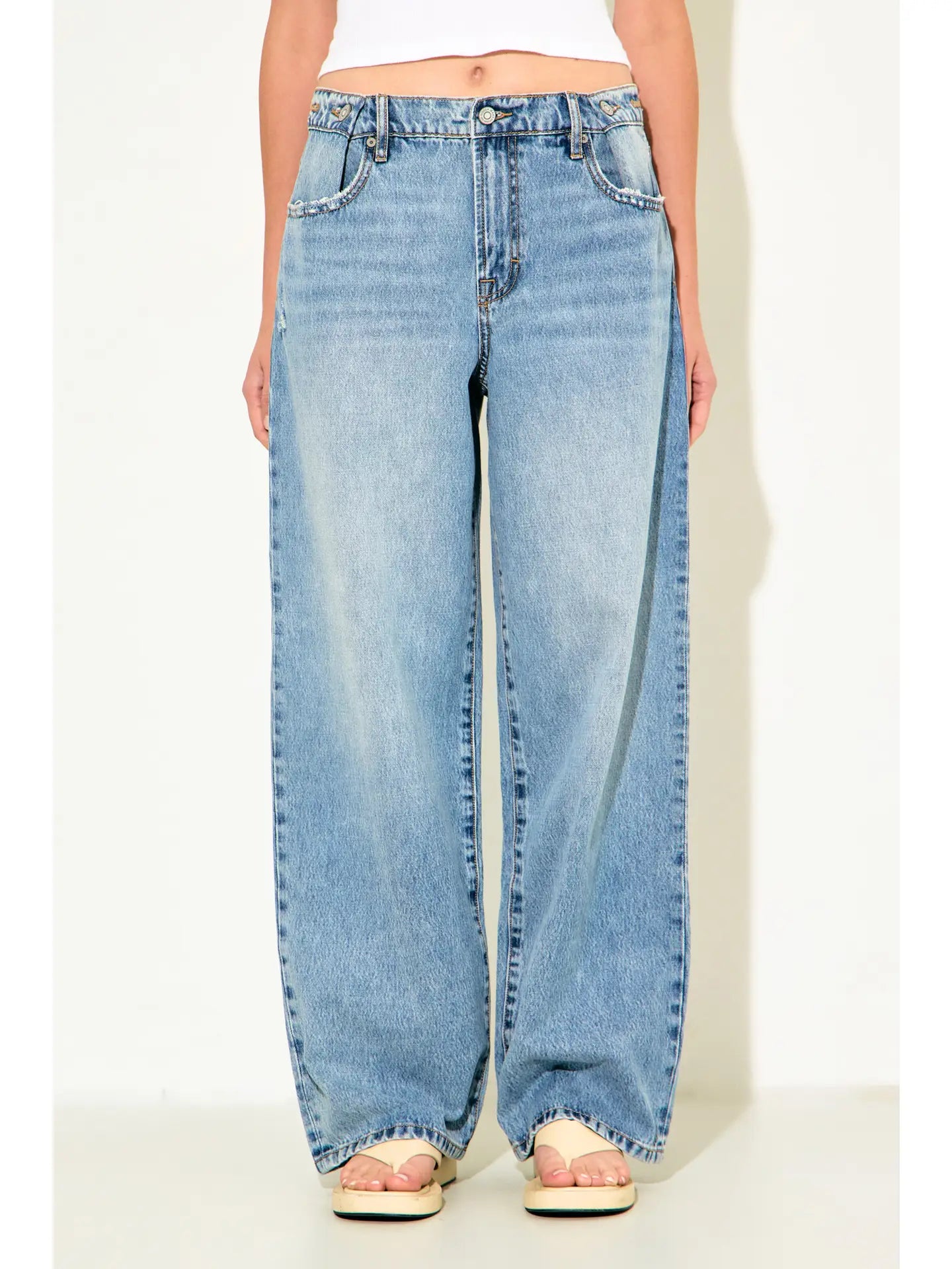 Hidden Adjustable Oversized Baggy Jean