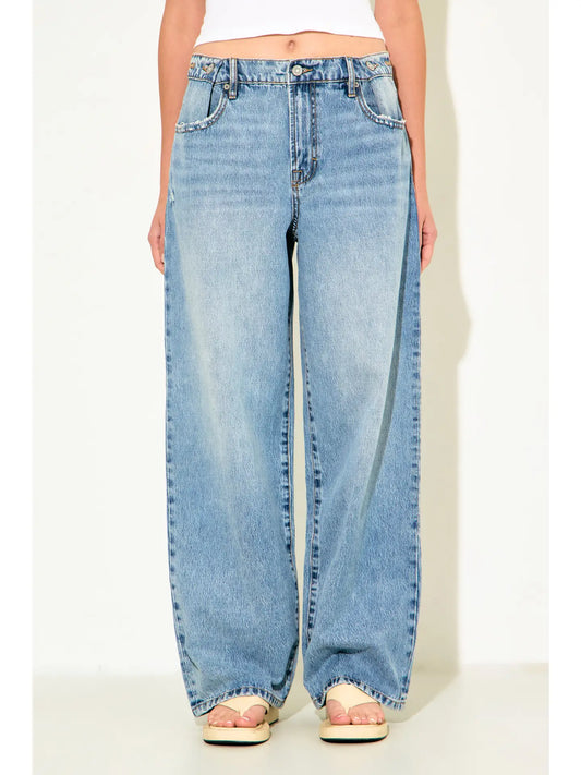 Hidden Adjustable Oversized Baggy Jean