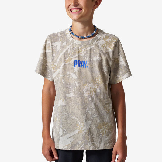 Burlebo-Youth Camo PRAY Tee