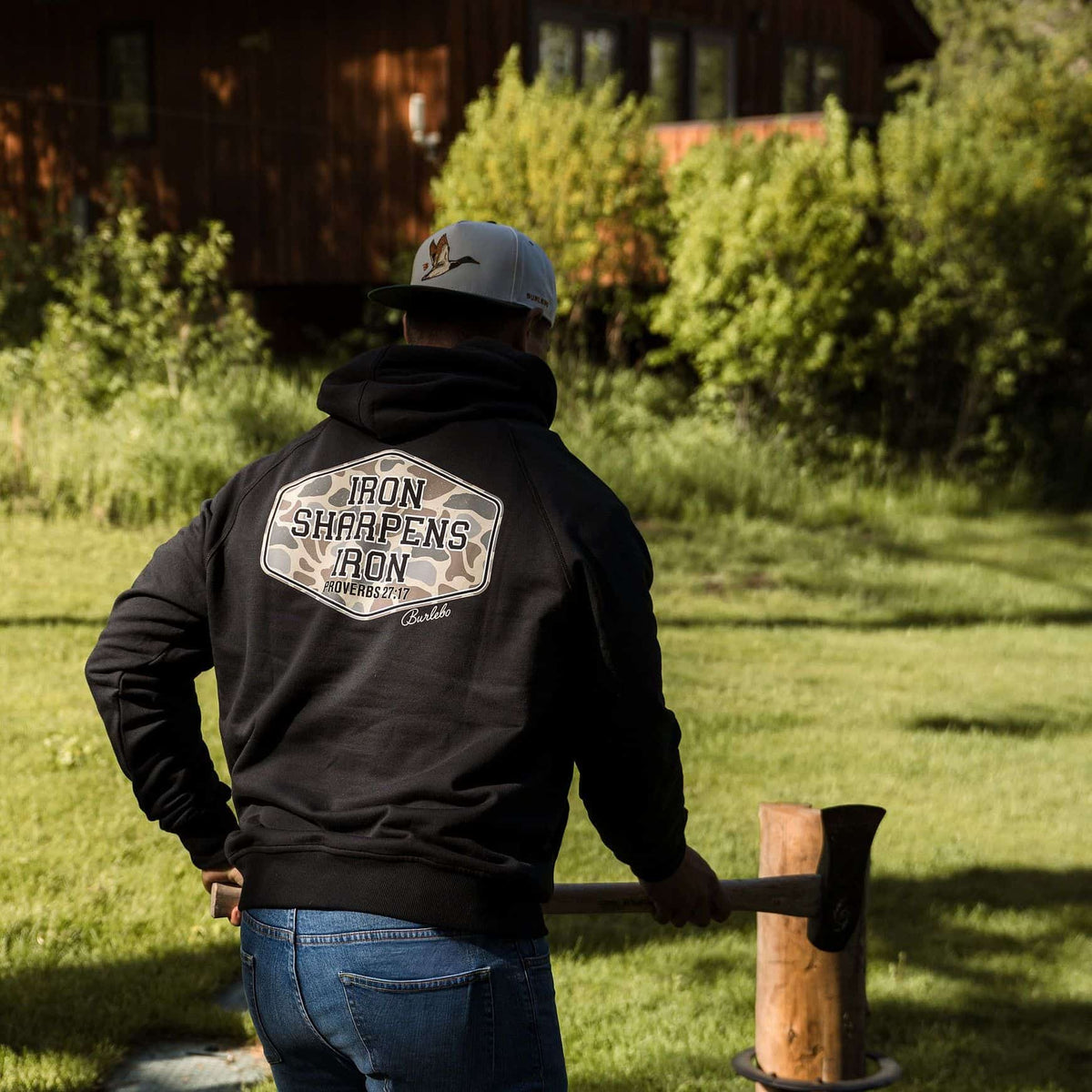 Burlebo Black Fleece Hoodie - Iron Sharpens Iron