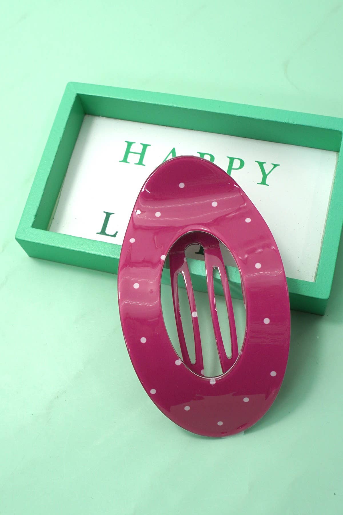 Jumbo Lay Flat Oval Hair Claw Clips Secure Styling | 4 Color Options