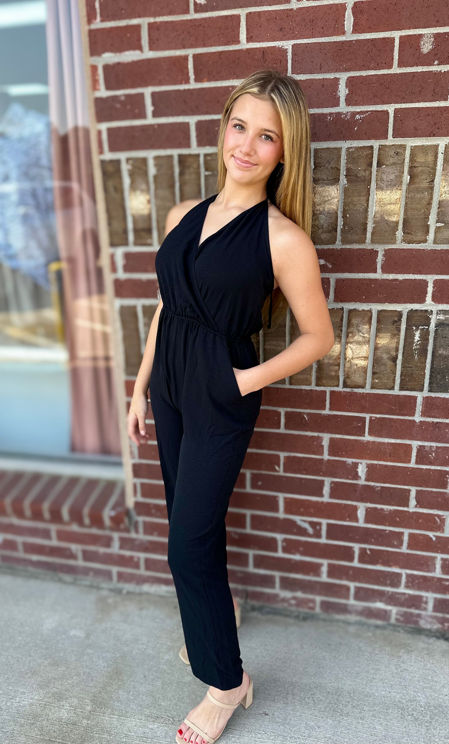 Black Halter Jumpsuit