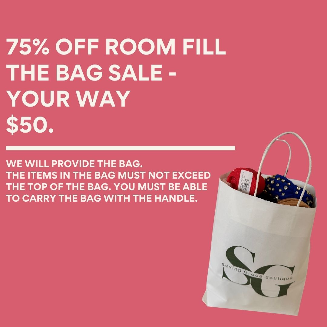 $50 Fill The Bag Sale - 75% Off Room