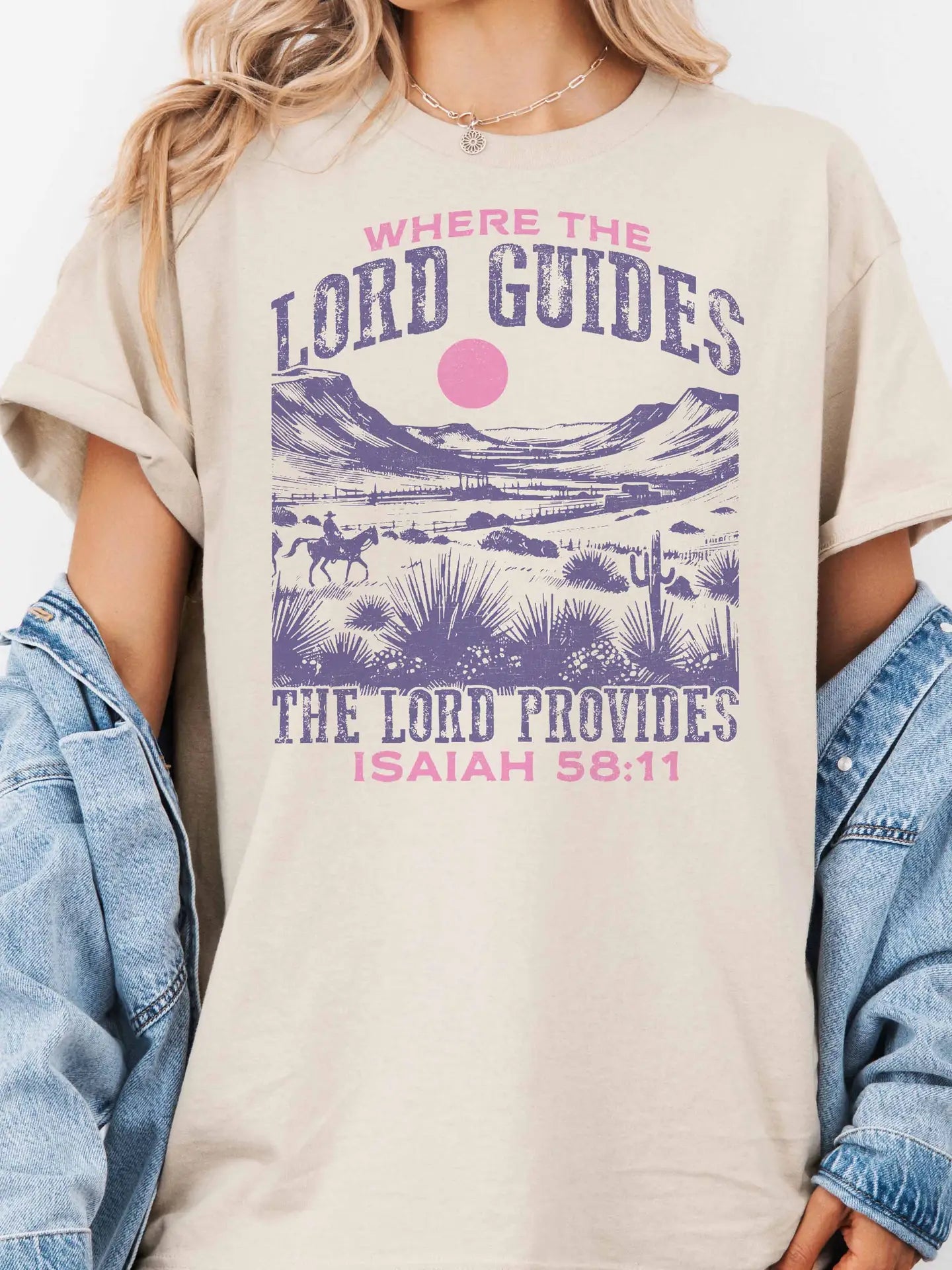 The Lord Provides Oversized Tee