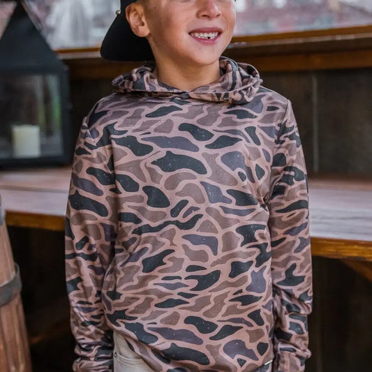 Burlebo Youth Performance Hoodie - Gauge Camo