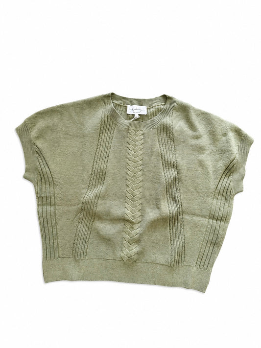 Structured Everyday Dolman Sleeves Sweater Top - Meadow Green