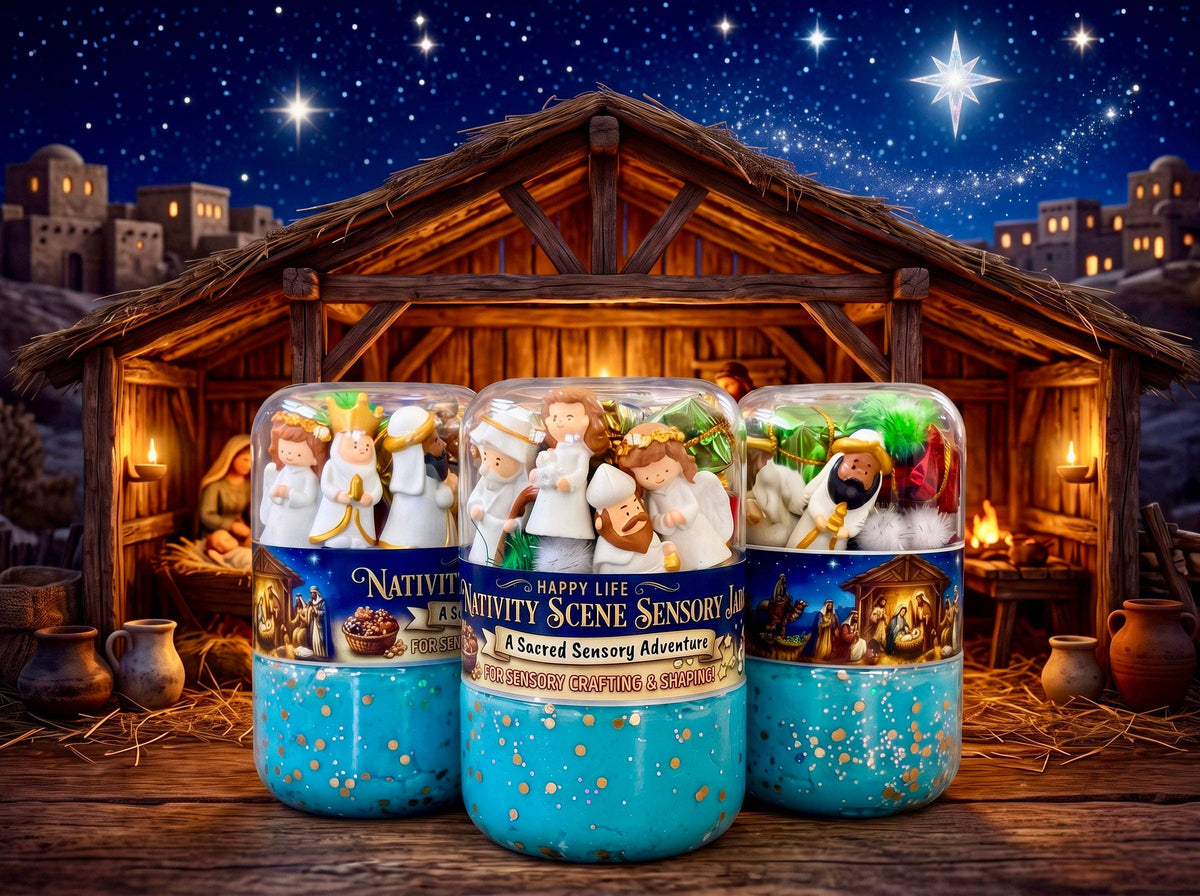 "Nativity Scene" Double Jar