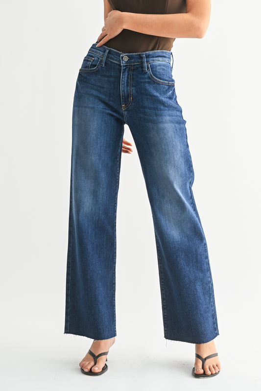 Just Black Denim Slim Palazzo With Scissor Cut