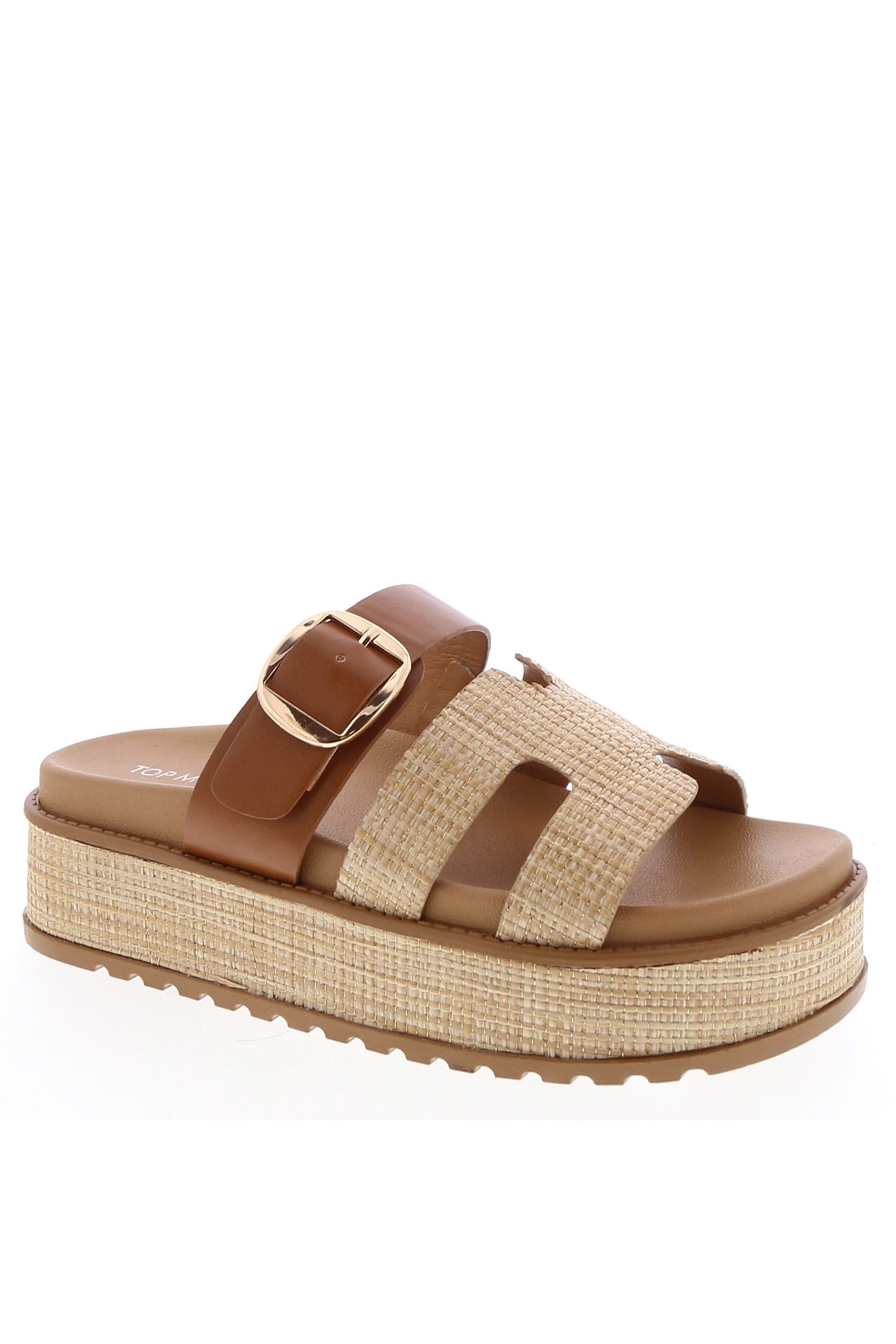 Platform Multi Strap Sandal