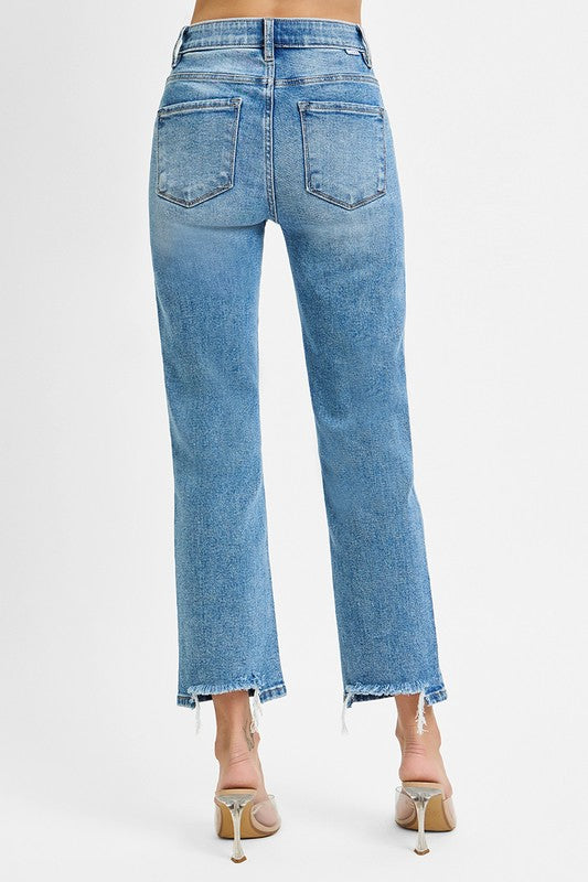 Tummy Control High Rise Straight RISEN Jeans