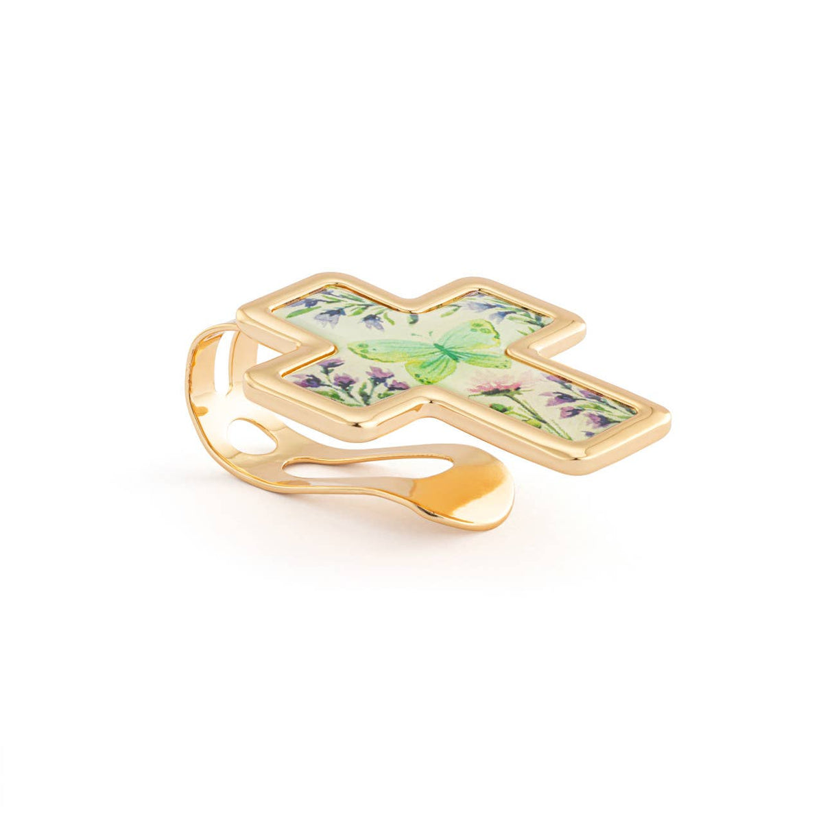 Artful Cross Always in my Heart Visor Clip - 39x48mm