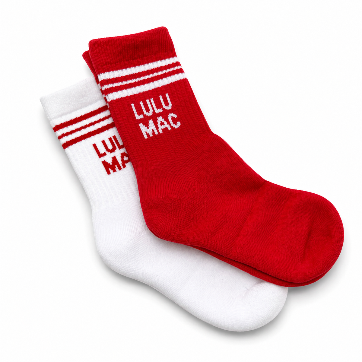 Lulu Mac Socks 2 Pair Box Red