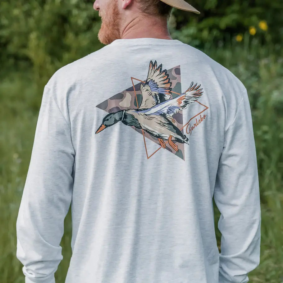 Burlebo Pintail Diving Duck Long Sleeve - Ash Grey