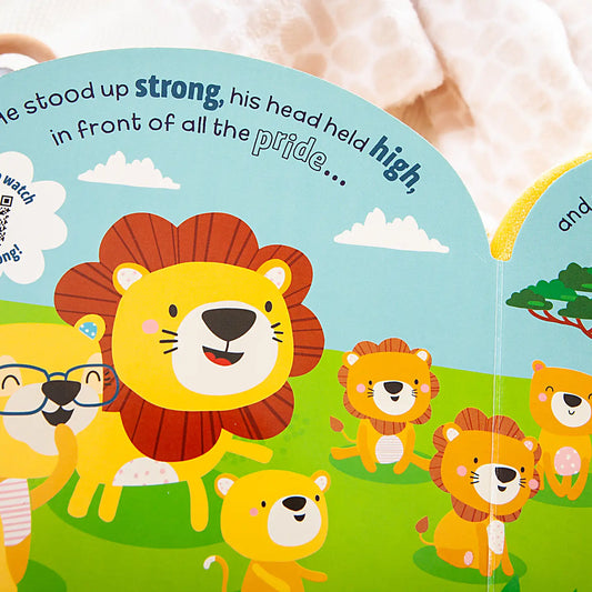 Squish and Snug Lion Plush Book