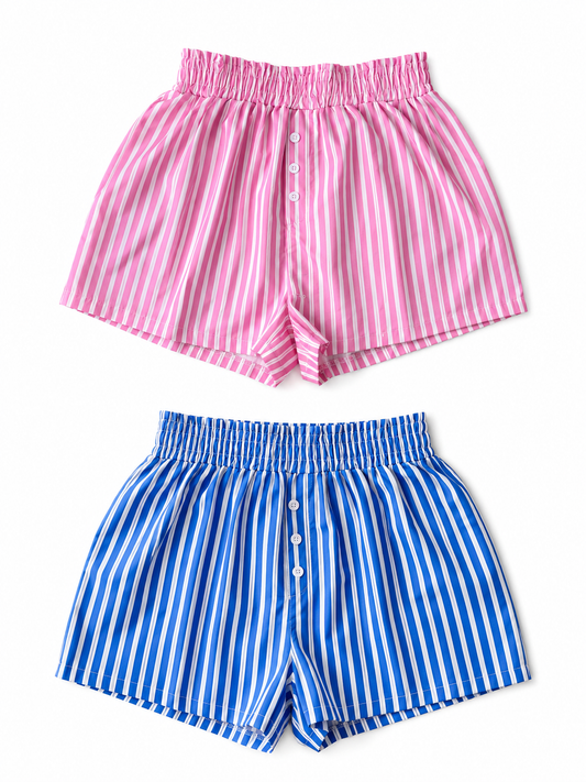 Striped Womens Boxer Shorts