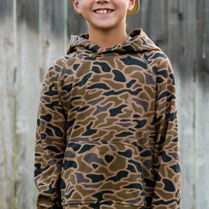 Burlebo Youth Fleece Hoodie - Gauge Camo