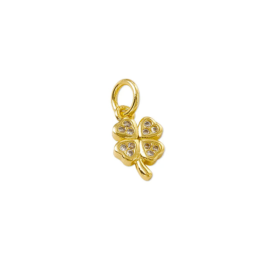 Gold Four Leaf Clover Charm