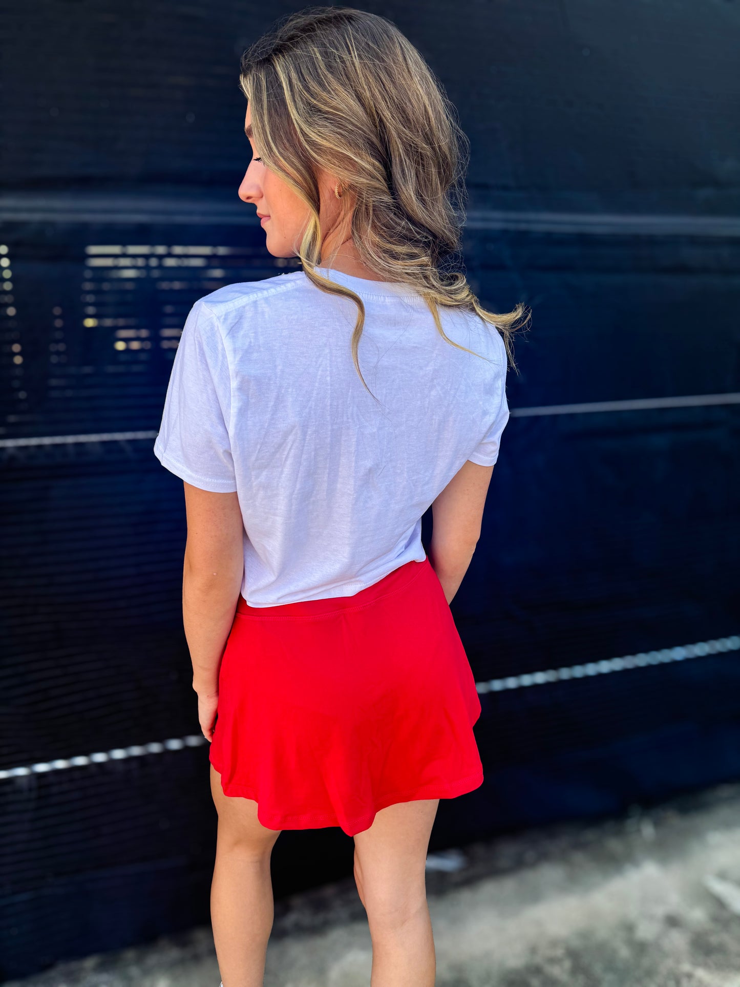 Butter Basic Red Skort