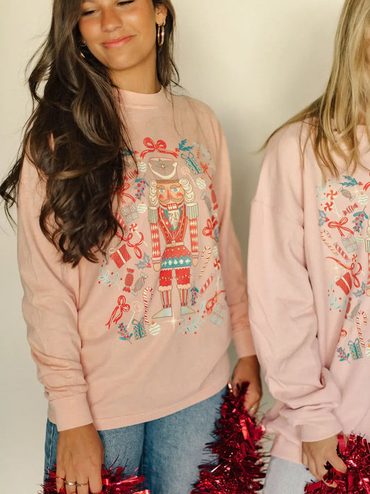 Whimsical Nutcracker - Christmas Graphic Long Sleeve Tee