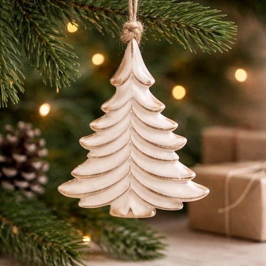 Clear Enamel Tree Ornament