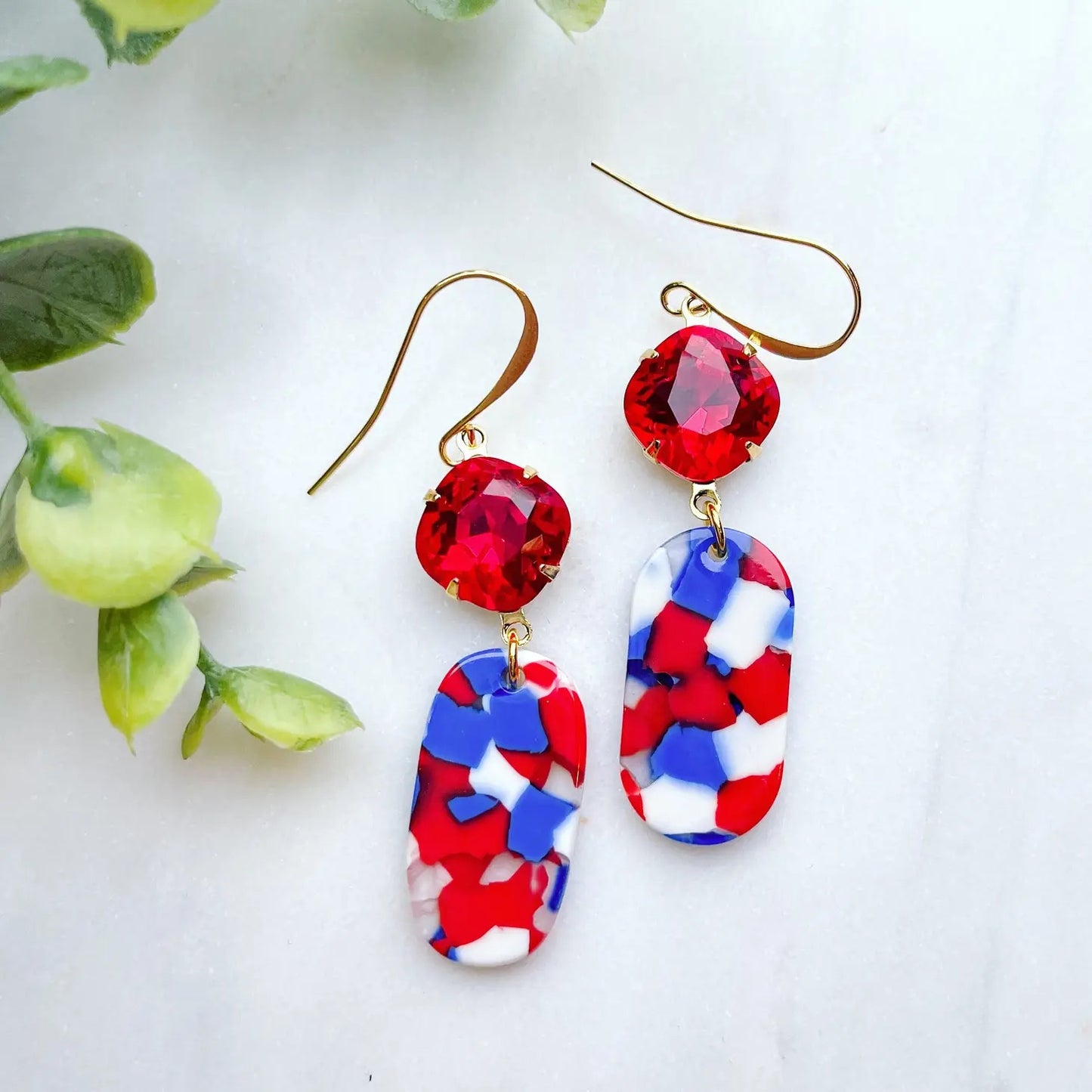 Patriotic Dangle Earring