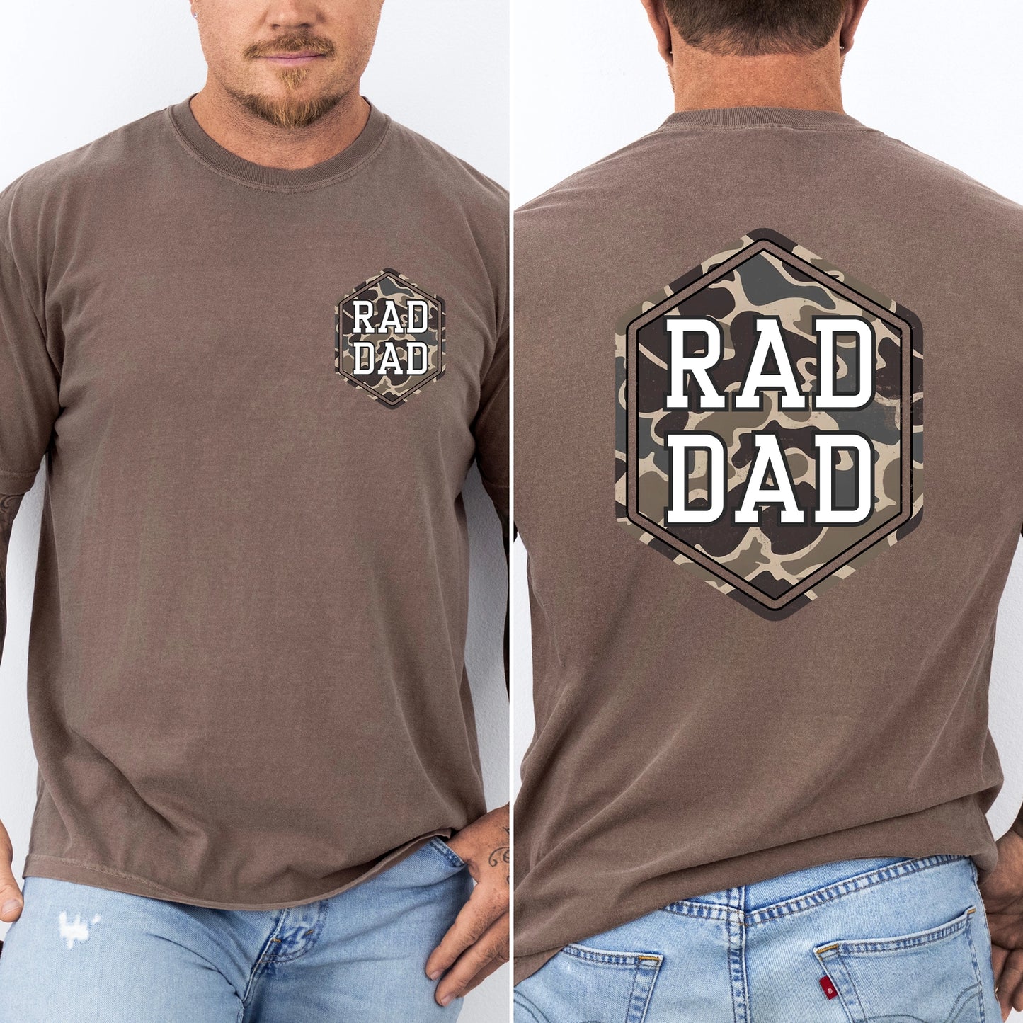 Rad Dad Brown Camo Tee