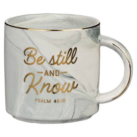Be Still and Know Marbled Mug