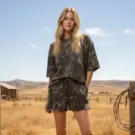 Rustic Camo French Terry Shorts Set