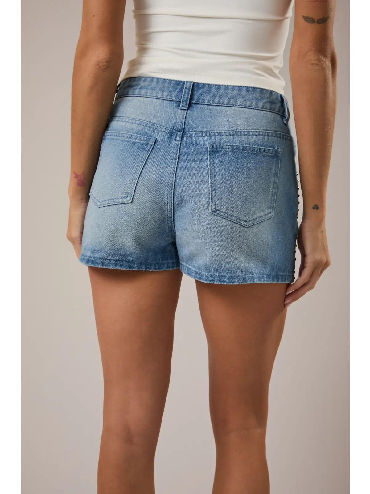 Low Rise Denim Skort