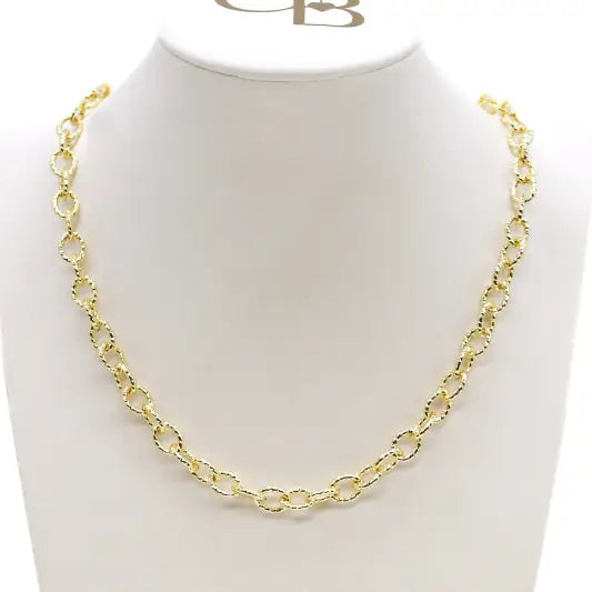 Gold Alexis Necklace 16"