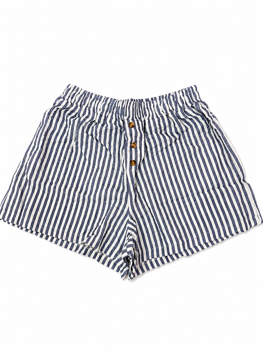 Stripped Casual Loose Shorts