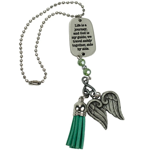 Green Angel Car Charm
