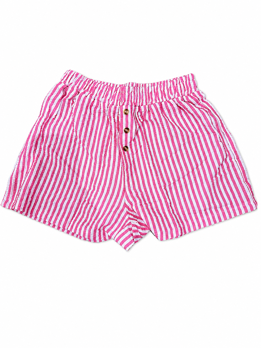 Stripped Casual Loose Shorts