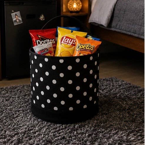 Polka Dot Round Storage Bin