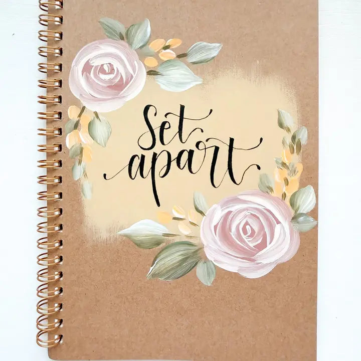 Set apart  Hand-Painted Spiral Bound Journal