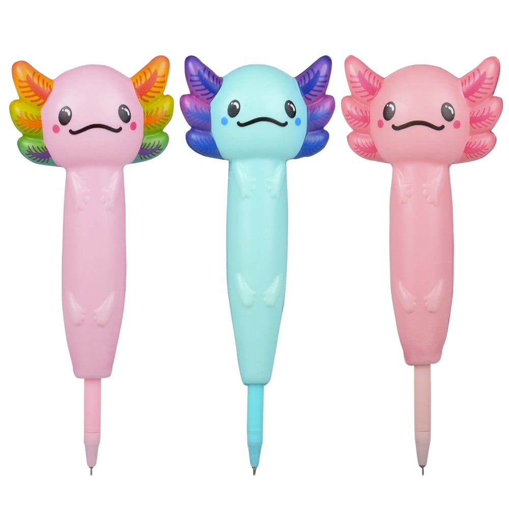 8.25" Squish Axolotl Pen