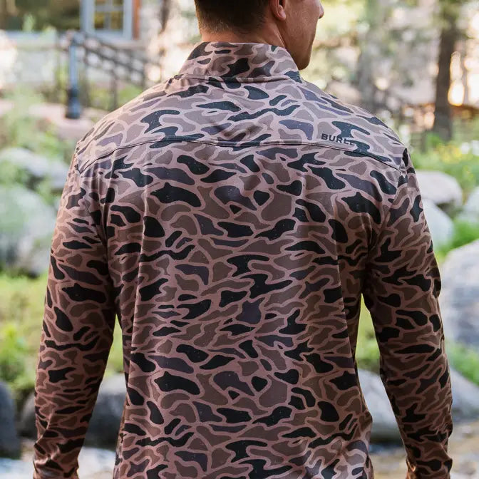 Burlebo Performance Quarter Zip - Gauge Camo