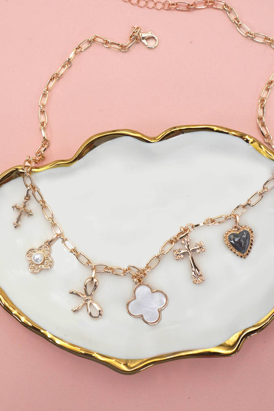Gold Charm Necklace