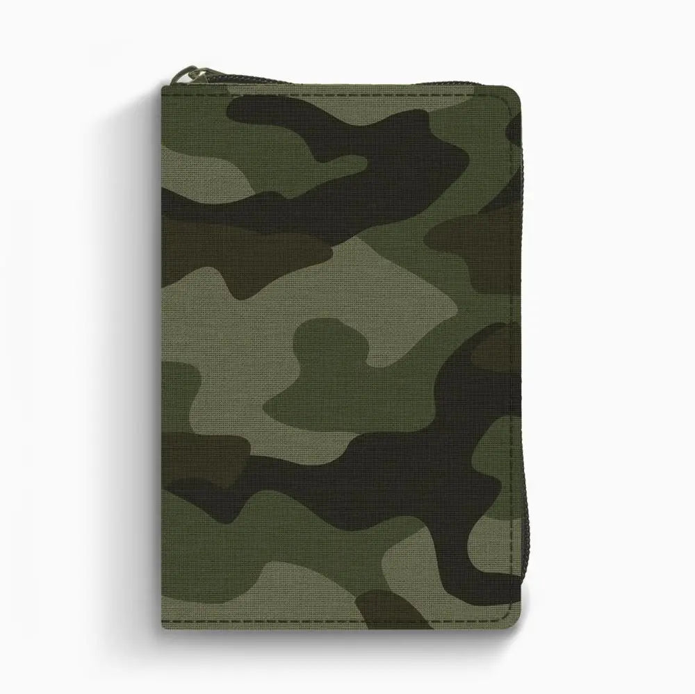 Esv Compact Bible, Canvas with Zipper, Camo Design