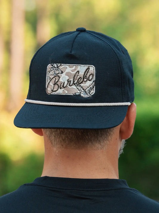 Burlebo Black Hat with Camo Patch
