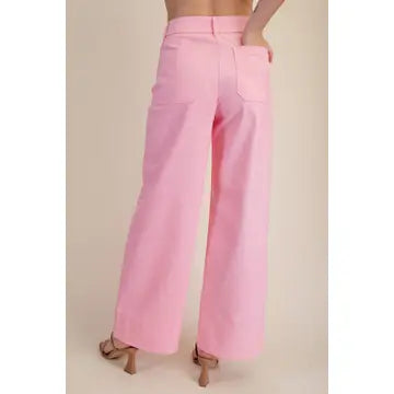 Hight Rise Front Pocket Pants