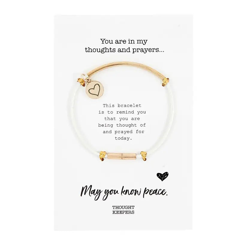 Thought Keepers Bracelet - White/Gold